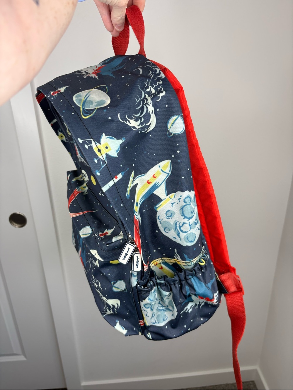 Mini Boden Outer Space & Rockets Waterproof Backpack - Picture 3 of 16